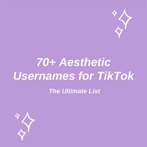 cute tik tok usernames|cute tiktok usernames aesthetic.